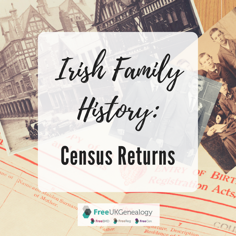 Logo for this article: Irish Family History Census Returns